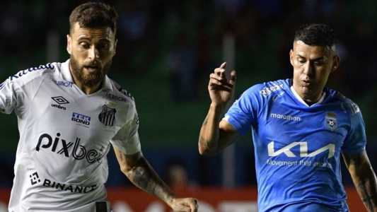 Santos marcou no fim e estreou com vitória na Sul-Americana