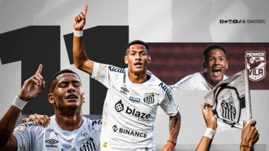 Santos se despediu do jovem Ângelo pelas redes sociais