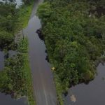 Rio Taboões transborda e impede entrada no Santuário do Caraça  