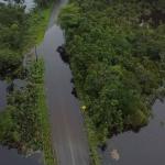 Rio Taboões transborda e impede entrada no Santuário do Caraça