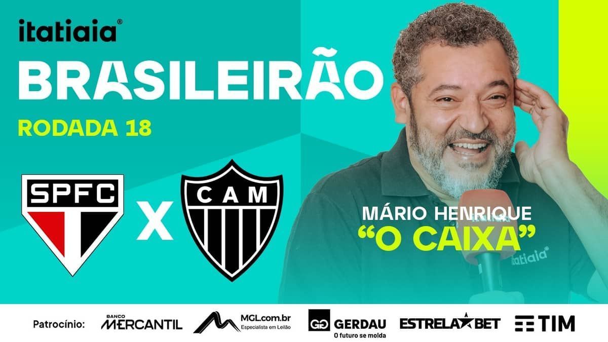 São Paulo x Atlético: assista, ao vivo, à transmissão da Itatiaia