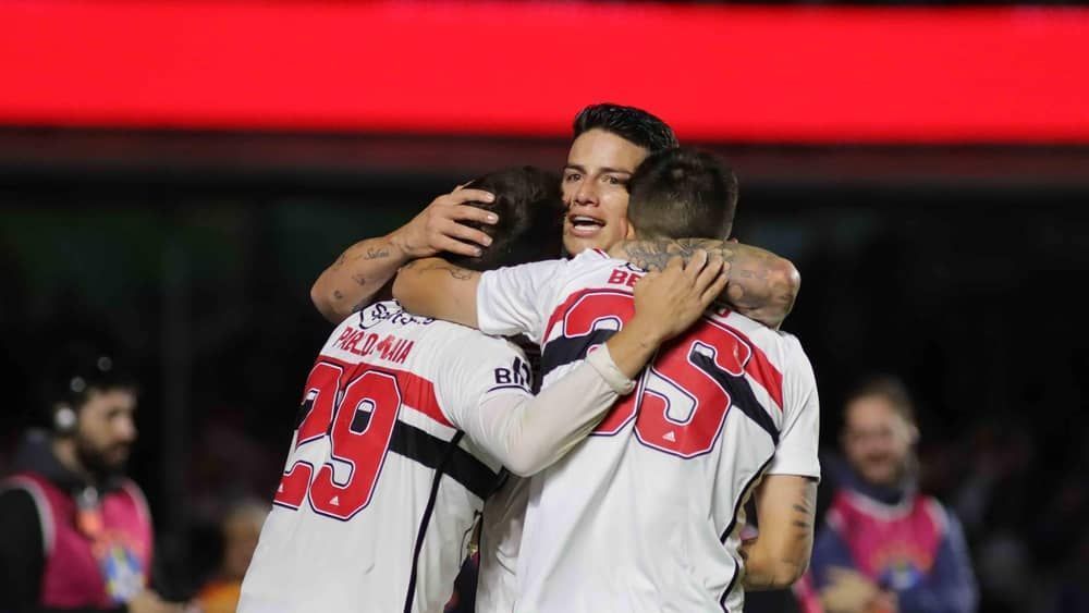 Com James inspirado, São Paulo domina o Grêmio e volta a vencer pelo Brasileirão