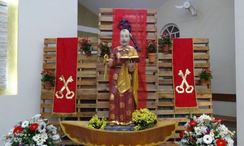 São Pedro é festejado na paróquia na cidade alta foto Reprodução Redes sociais paróquia sao pedro jf.jpg