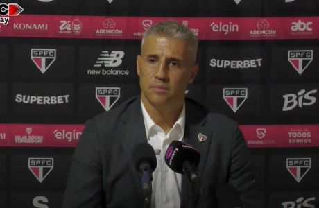 Hernán Crespo em entrevista após Mirassol 0 x 3 São Paulo, pelo Brasileirão