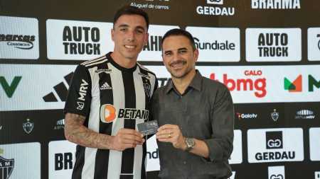 Saravia já fez 14 jogos pelo Atlético e segue como opção de Coudet até dezembro