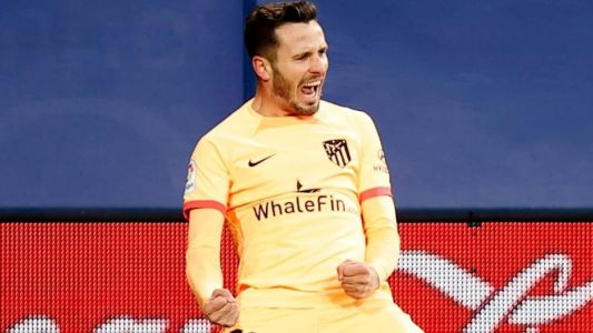 Saúl garantiu a vitória do Atlético de Madrid contra o Osasuna