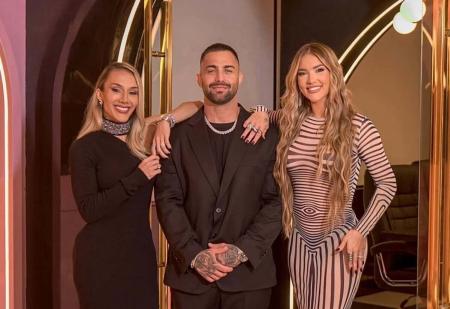 Samara Pink, o marido dela, Thiago, e Virginia Fonseca