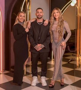 Samara Pink, o marido dela, Thiago, e Virginia Fonseca