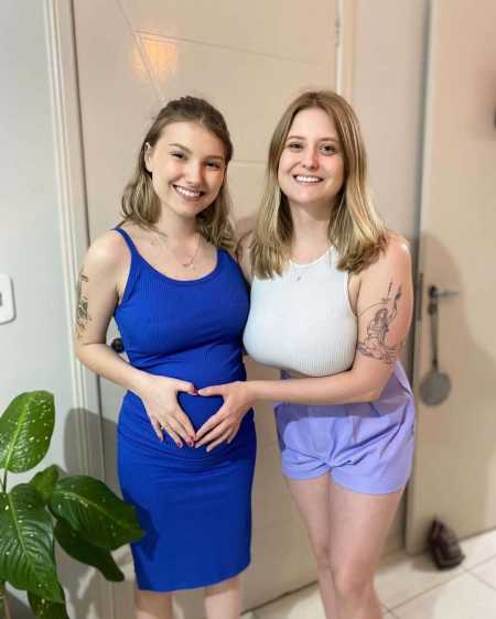 Isabel Veloso e a irmã, Priscila Kiekow