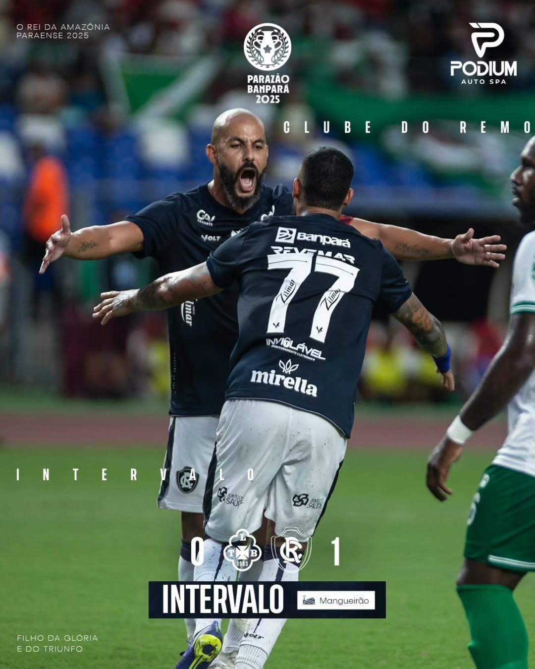 Com gol de ex-Flamengo, Remo goleia Tuna Luso e se recupera no Campeonato Paraense