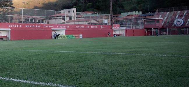 Estádio Municipal Castor Cifuentes, em Nova Lima, palco do jogo deste domingo (18)