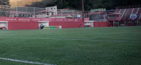 Estádio Municipal Castor Cifuentes, em Nova Lima, palco do jogo deste domingo (18)