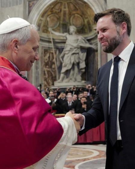 Papa Leão XIV e JD Vance