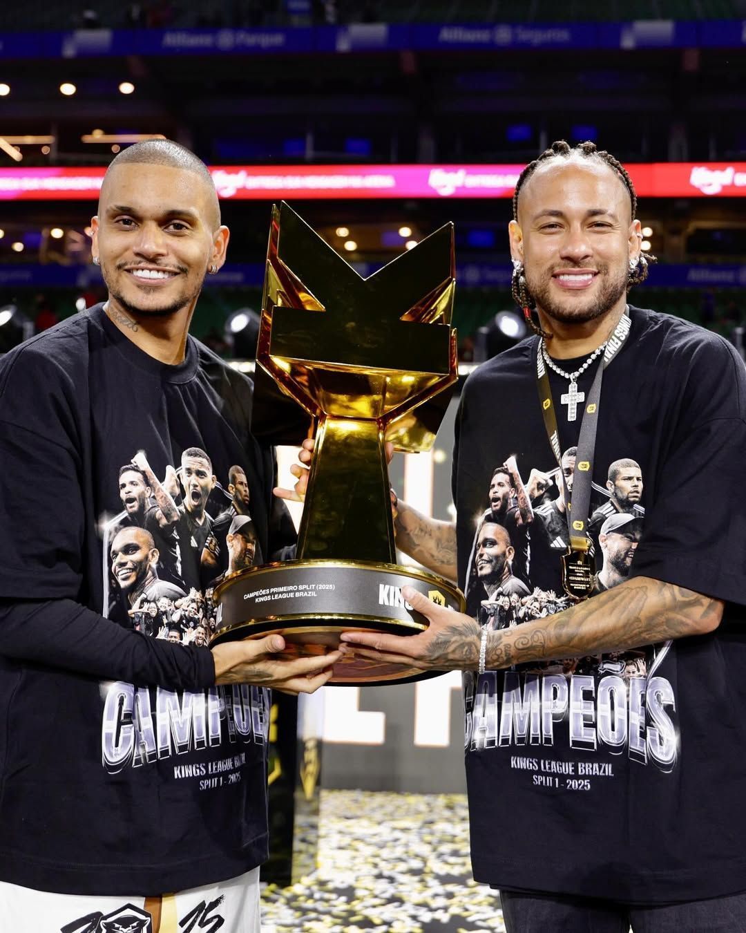 Neymar se declara para Cris Guedes após título da Kings League