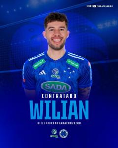 Wilian foi anunciado como novo reforço do Sada Cruzeiro