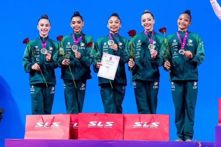 Conjunto brasileiro conquista medalha de prata no Mundial de Ginástica Rítmica