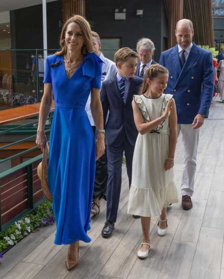 Kate Middleton, George, Charlotte e William