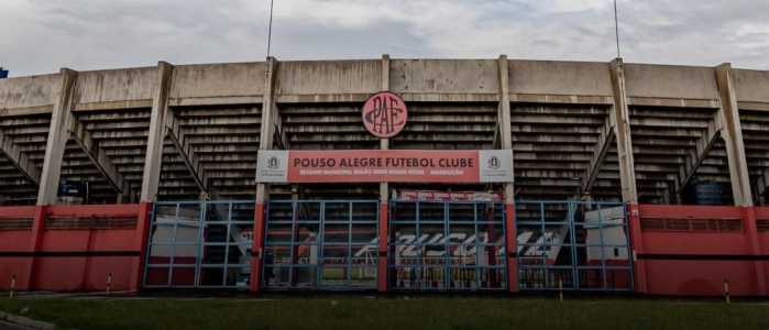 Estádio Manduzão, palco do jogo entre Pouso Alegre e Água Santa-SP, pela Série D
