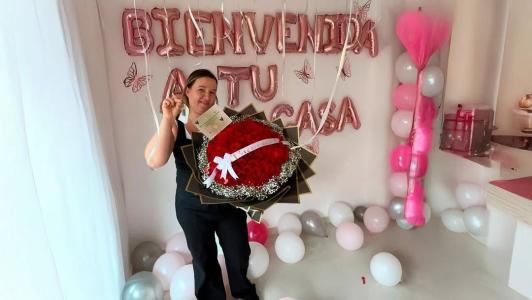 Mãe de jogador do Atlético que ganhou um apartamento do filho