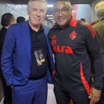 Inter x Flamengo: Carlo Ancelotti assiste à decisão e posa ao lado de Roger Machado
