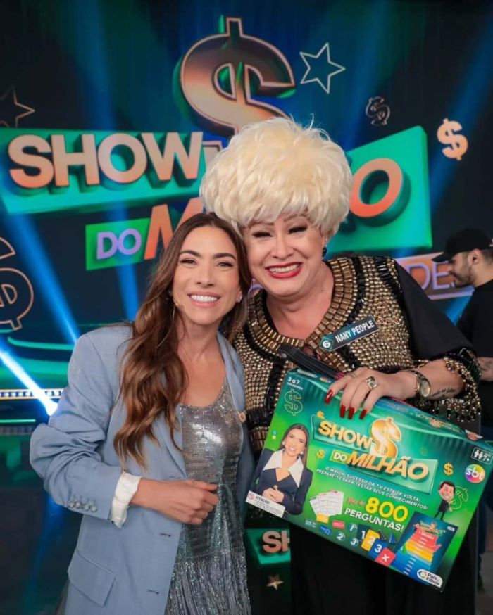 Patrícia Abravanel e Nany People no Show do Milhão Patrícia Abravanel e Nany People no Show do Milhão