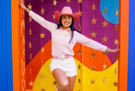 Ana Castela comandou o Bom Dia e Cia hoje