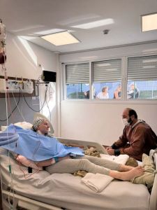 Isabel Veloso e o pai, Joelson Veloso