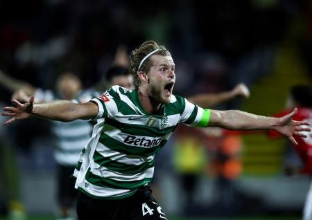 Morten Hjulmand fez o gol da virada do Sporting neste sábado (8)