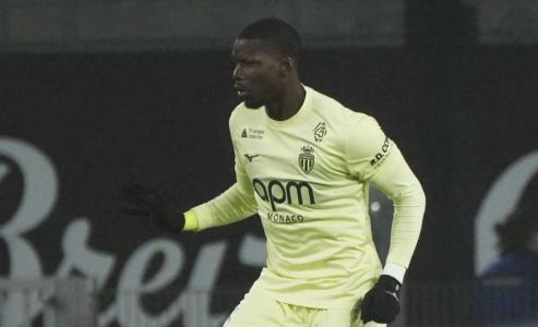 Paul Pogba em ação pelo Monaco, dois anos após a suspensão por doping