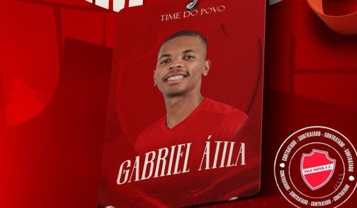 Vila Nova anunciou a contratação de Gabriel Átila, do Atlético
