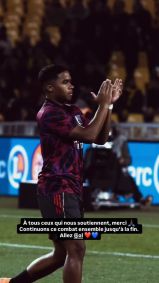 Endrick em ação pelo Lyon, da França