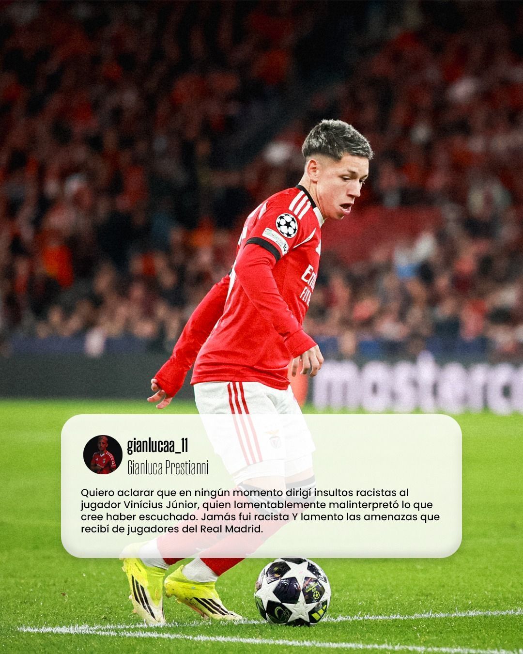 Uefa suspende jogador do Benfica após acusação de racismo contra Vini Jr.