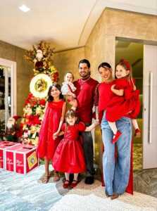 Zé Felipe mostra Natal ao lado de Ana Castela, filhas e familiares