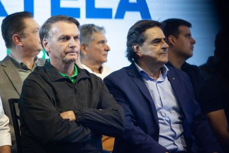 O ex-presidente Jair Bolsonaro (PL), condenado pelo Supremo, e o deputado Domingos Sávio (PL).