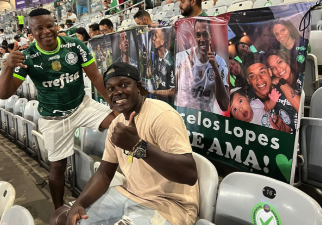 Família apoia Breno Lopes no Mineirão na expectativa de ver título do Palmeiras