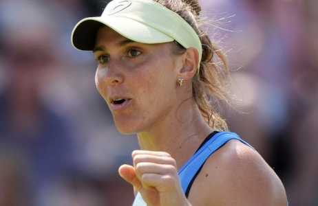 Bia Haddad durante vitória sobre Ashlyn Krueger no WTA 500 de Bad Homburg 2025