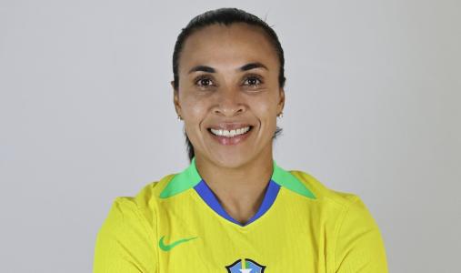 Marta em media day da CBF para a Copa América Feminina de 2025