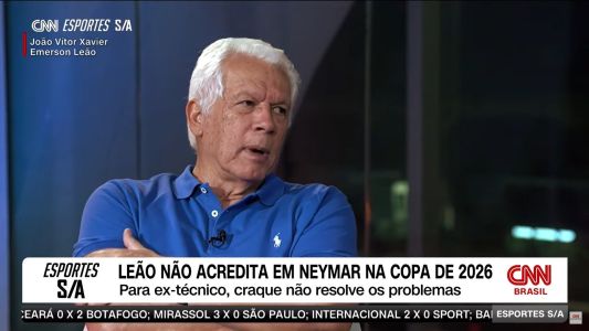 Emerson Leão em participação no CNN Esportes S/A