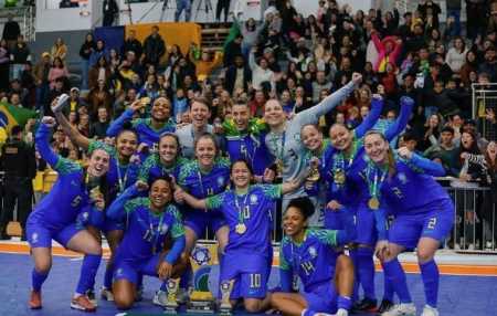 Seleção Brasileira Feminina comemora título da Torneio Internacional de Xanxerê 2025