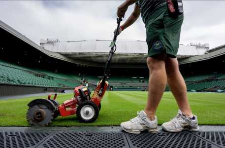 Preparativo de Wimbledon para as disputas em 2025