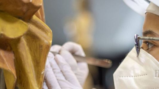 A primeira imagem cuja autoria foi confirmada pelo Cecor como sendo de Aleijadinho foi a de Nossa Senhora da Piedade