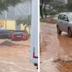 Vídeo: avenida Sebastião de Brito, em BH, fica tomada de lama após temporal