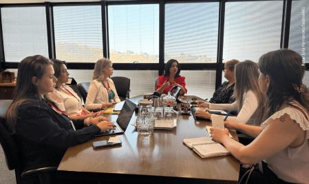 Representantes da embaixada americana em Brasília se reuniram com a secretária de Desenvolvimento Social, Alê Portela