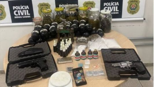 Segundo a Polícia Civil, o valor das drogas apreendidas chega a R$ 700 mil