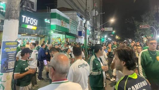 Segurança reforçada e bebida liberada marcam os arredores do Allianz Parque contra o São Paulo, pela Copa do Brasil