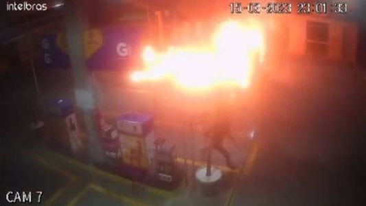 Seis homens atearam fogo em um posto de gasolina na região Norte de Natal (RN)
