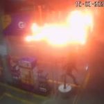 Vídeo: criminosos ateiam fogo em posto de combustível no Rio Grande do Norte 