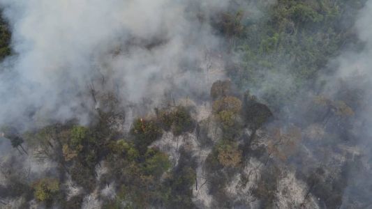 Seis militares foram empenhados para combater as chamas