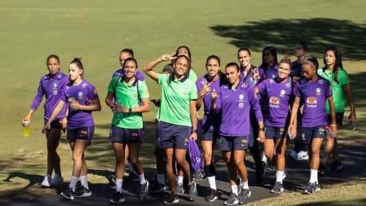 Seleção Brasileira em treino regenerativo na Austrália