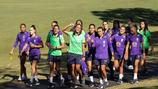Seleção Brasileira em treino regenerativo na Austrália